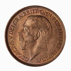 Coin - Halfpenny, George V, Great Britain, 1912 (Obverse)