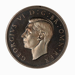 Proof Coin - Halfcrown, George VI, Great Britain, 1937 (Obverse)