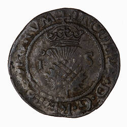 Coin - Bawbee, James V, Scotland, 1538-1542 (Obverse)