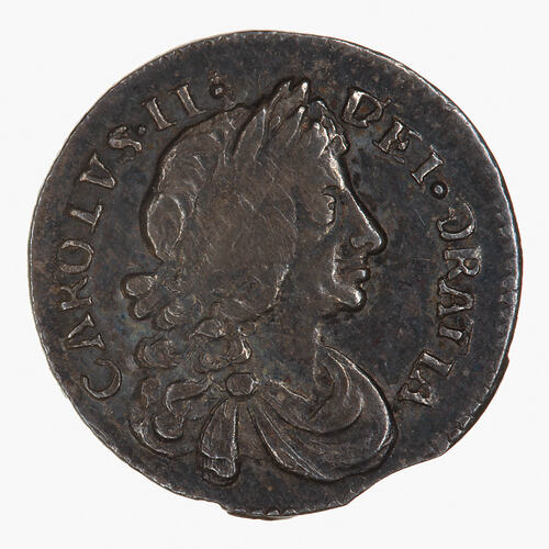 Coin - Penny, Charles II, Great Britain, 1674 (Obverse)
