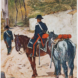 Postcard - Carabiniere on patrol, circa 1990s