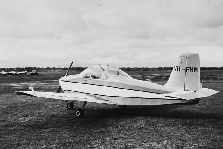 Photograph - Millicer Airtourer VH-FMM Prototype, Moorabbin Airport, Victoria, 1959