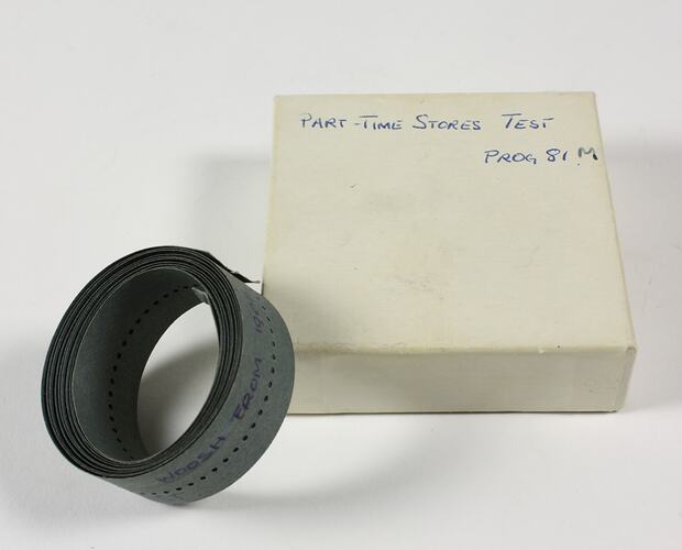 Paper Tape - Part-Time Stores Test, 1963
