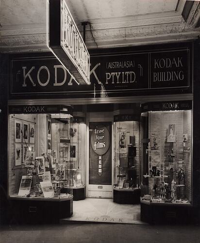 Photograph - Kodak, Shop Front Product Display