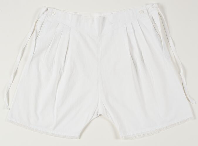 White cotton bloomers.