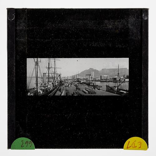 Lantern Slide - The Discovery at Cape Town, BANZARE Voyage 1, South Africa, Oct 1929