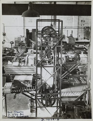 Photograph - Schumacher Mill Furnishing Works, 'Lowerator', Port Melbourne, Victoria, circa 1940s
