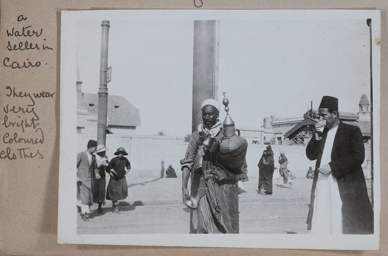 'A Water Seller in Cairo', Egypt, Captain Edward Albert McKenna, World War I, 1914-1915