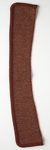 Knitting Sample - Edda Azzola, Brown Fleck With Brown Edging, circa 1960s