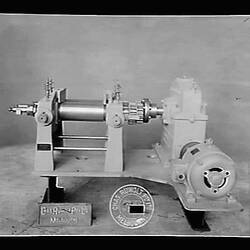Glass Negative - Chas Ruwolt Pty Ltd, Laboratory Mixing Mill for Olympic Tyre & Rubber Co., 1934