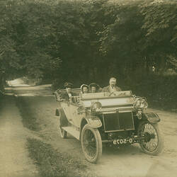 Photograph - 'Mr & Mrs H.V. McKay with Friends, Seated in a Motor Car', Ireland, 1914
