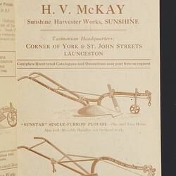 Catalogue - H.V. McKay, 'A Few of the Implements made by H.V. McKay', circa 1916