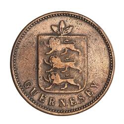 Coin - 4 Doubles, Guernsey, Channel Islands, 1830