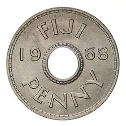 Coin - 1 Penny, Fiji, 1968