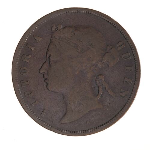 Coin - 1 Cent, Straits Settlements, 1872