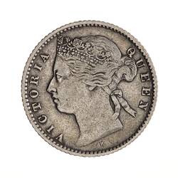 Coin - 10 Cents, Straits Settlements, 1872