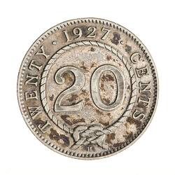 Coin - 20 Cents, Sarawak, 1927