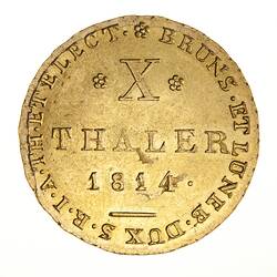 Coin - 10 Thaler, Hannover, Germany, 1814