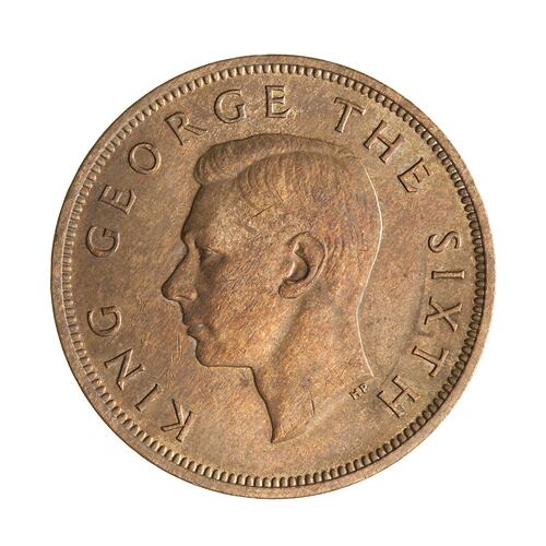 Coin - 1 Penny, New Zealand, 1952