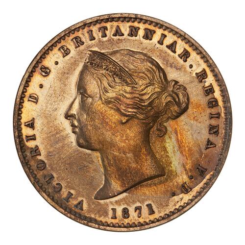 Proof Coin - 1/26 Shilling, Jersey, Channel Islands, 1871