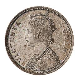 Proof Coin - 1/4 Rupee, India, 1862