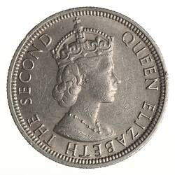 Coin - 1/4 Rupee, Mauritius, 1971