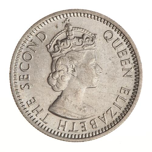 Coin - 10 Cents, Malaya & British Borneo, 1957