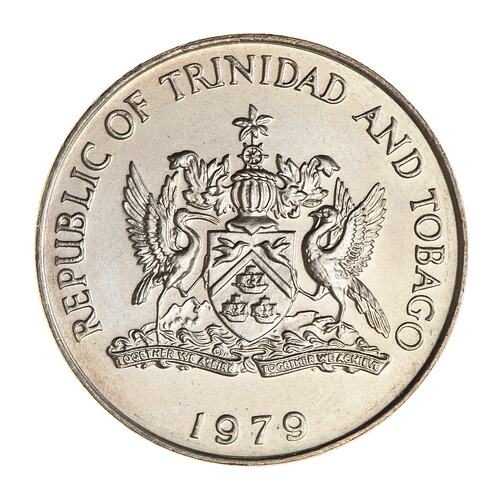 Coin - 50 Cents, Trinidad & Tobago, 1979