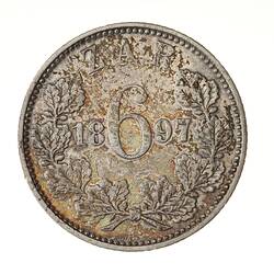 Coin - 6 Pence, South Africa, 1897