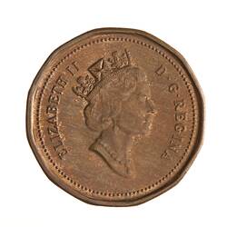 Coin - 1 Cent, Canada, 1992