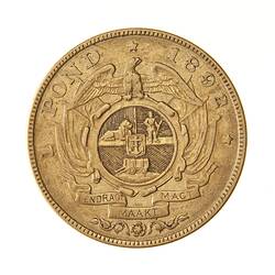 Coin - 1 Pond, South Africa, 1892