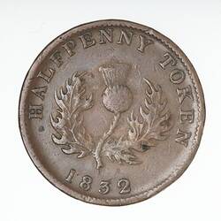 Coin - 1/2 Penny, Nova Scotia, Canada, 1832