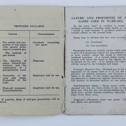 Booklet - 'Personal Protection Against The Gases Used In Warfare', Australian Red Cross Society, Melbourne, WWII, 1939-1945