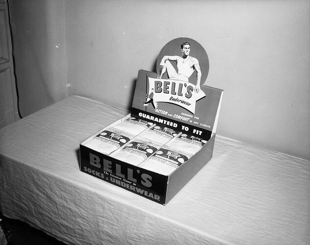 Bell's Underwear' Promotional Display, Melbourne, Victoria, 1956