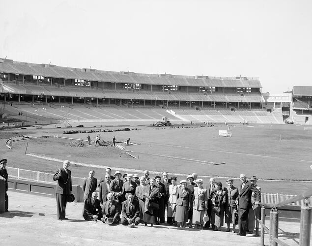 Group of People, M.C.G., Olympic Games, Melbourne, 1956