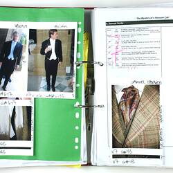 Continuity Folder - `The Mystery of A Hansom Cab', Burberry Entertainment, 2012