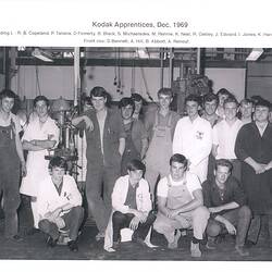 Photograph - Kodak Australasia Pty Ltd, Kodak Apprentices, Coburg, 1969