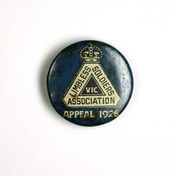 Badge - Limbless Soldiers Association Appeal, 1926