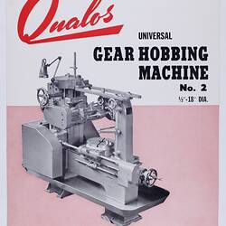 Front cover with photograph of Gear Hobbing Machine