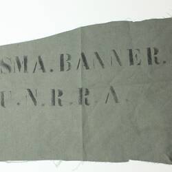 Sleeping Bag Fragment - UNRRA, Germany, circa 1945-1951