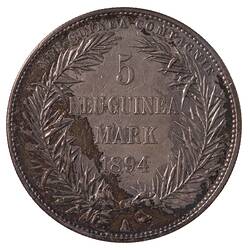 Coin - 5 Marks, German New Guinea (Papua New Guinea), 1894