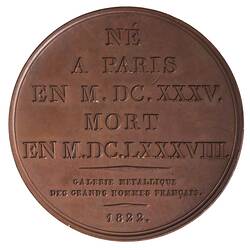 Medal - Philippe Quinault, France, 1822