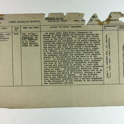 Off-white paper with printed text.
