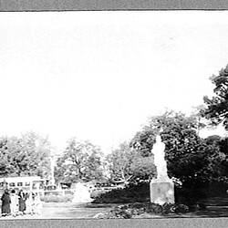 Photograph - Garden with Statue, Australia, circa 1920s-1930s
