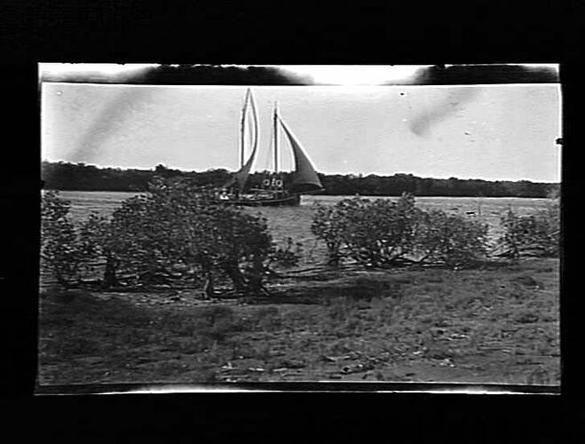 Negative - Boat on a River