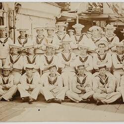 Photograph - HMAS Australia, Group Portrait of Seamen, 1914 -1918