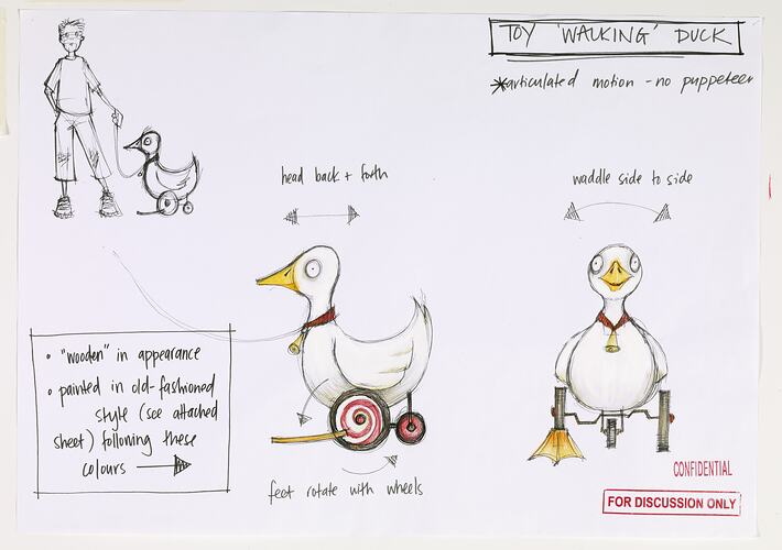 Sketch - Toy Walking Duck