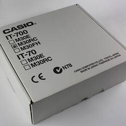 Packaging - Casio, Barcode Scanner System, Cassiopeia,  IT-700M30RC, Circa 2000