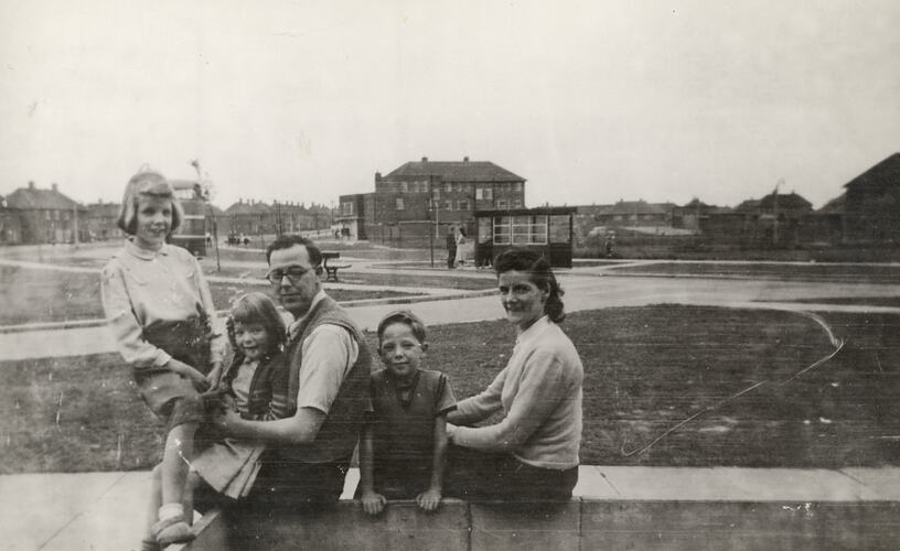Ward Family, Thorntree Estate, Middlesbrough, England, circa 1955