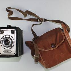 Box Camera & Case - 'Imperial' Brand, circa 1940s